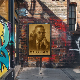 Malcolm X Iconic Leader Poster