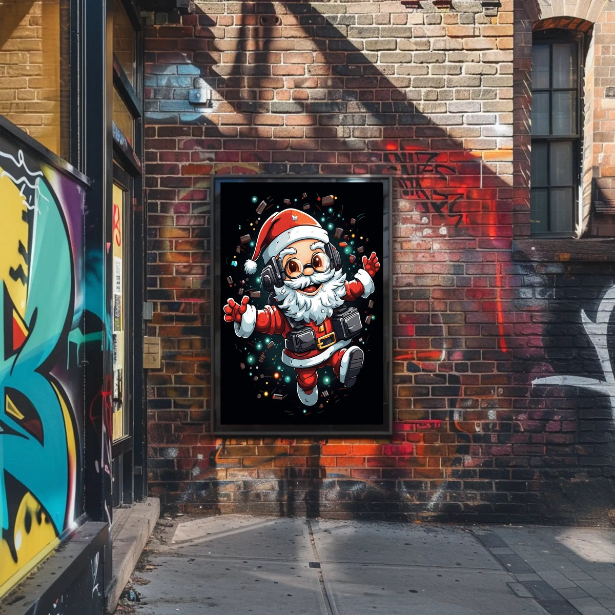 Tech-Savvy Santa Poster