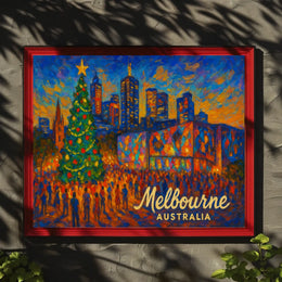 Christmas in Melbourne Poster