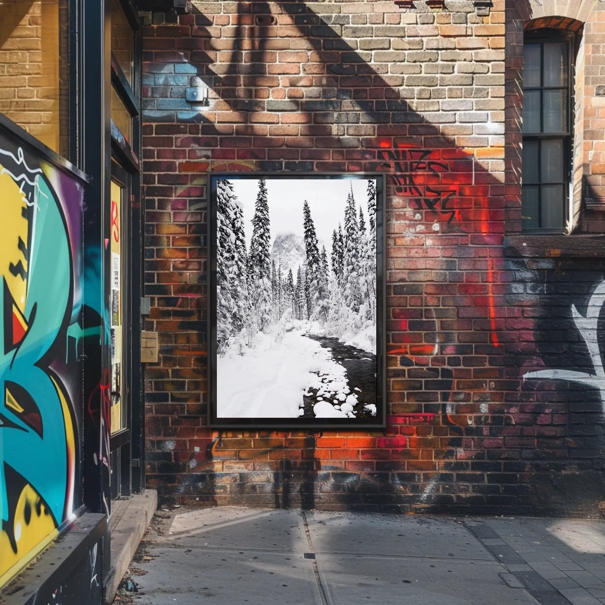 Winter Wonderland Photorealistic National Park Poster