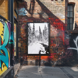 Winter Wonderland Photorealistic National Park Poster