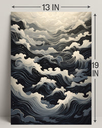 Ocean Waves A Serene Journey Poster PosterGoat