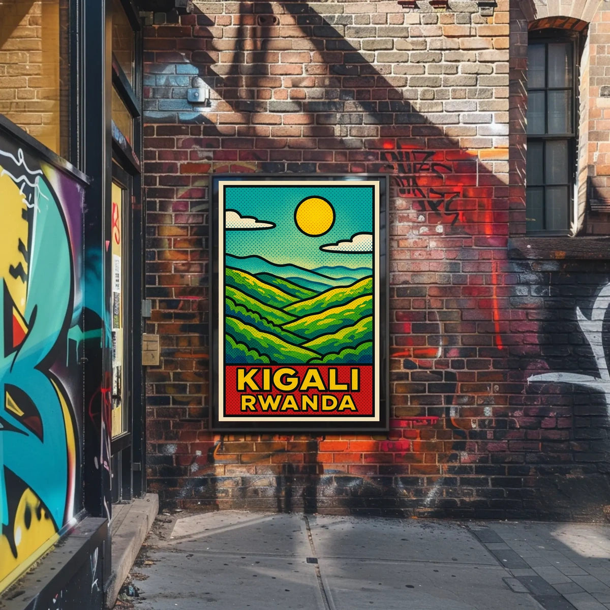 Kigali, Rwanda Vibrant Landscapes Poster