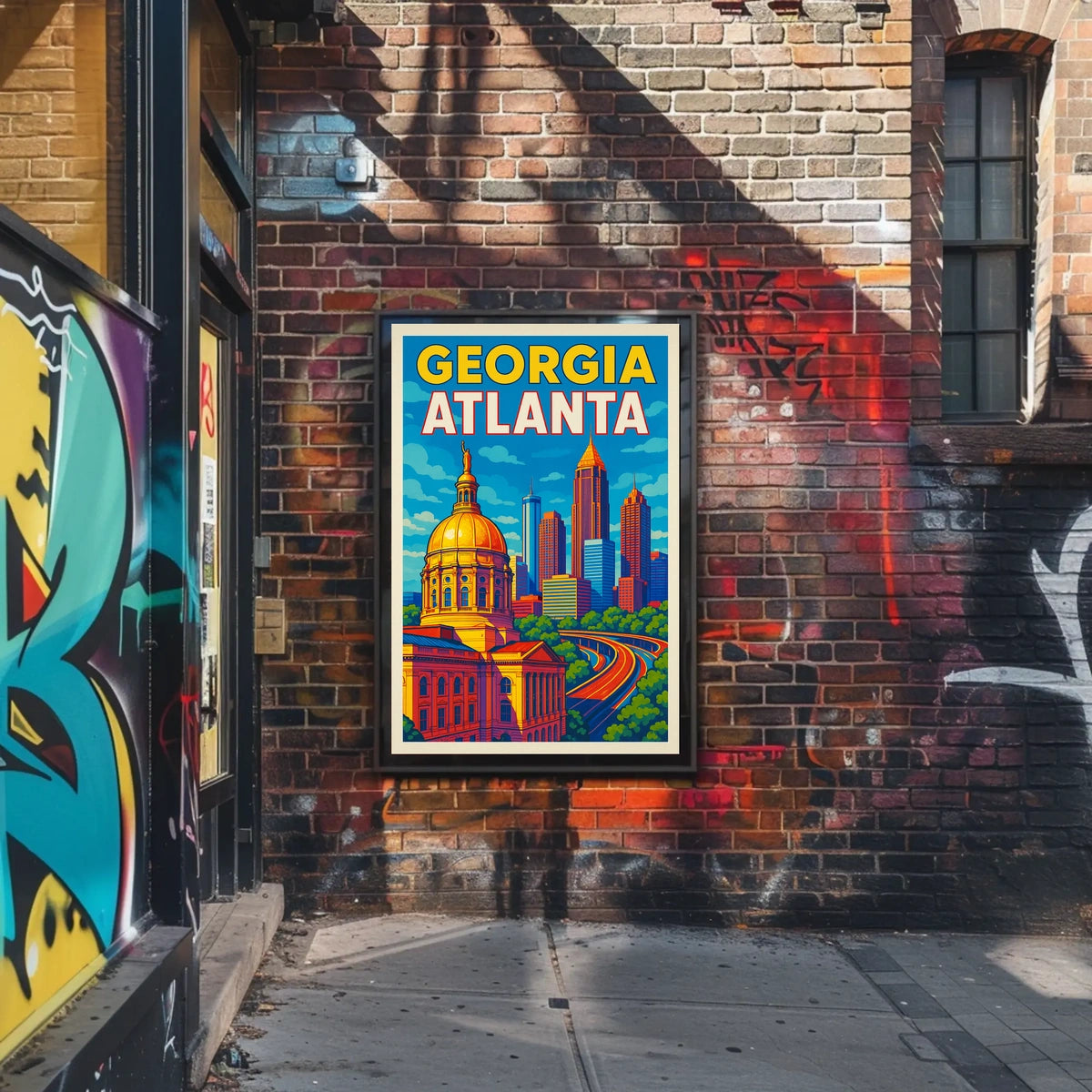 Atlanta Skyline Poster