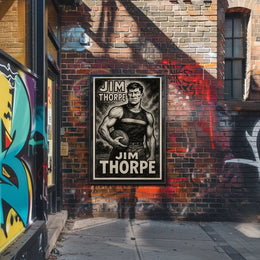 Jim Thorpe Legendary Athlete Poster
