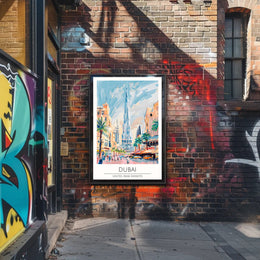 Dubai Cityscape Poster PosterGoat