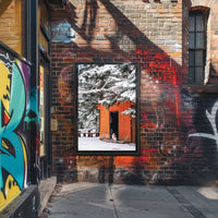 Winter Cabin Retreat Poster