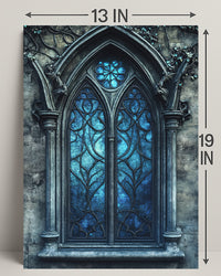 Gothic Window Elegance Poster