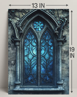 Gothic Window Elegance Poster
