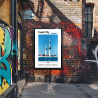 Kuwait City's Vibrant Urban Oasis Art Poster PosterGoat
