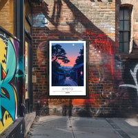 Kyoto Evening Scene Travel Poster