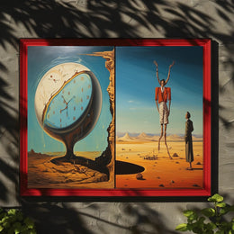 Surreal Time and Landscape Elements Abstract or Artistic Poster