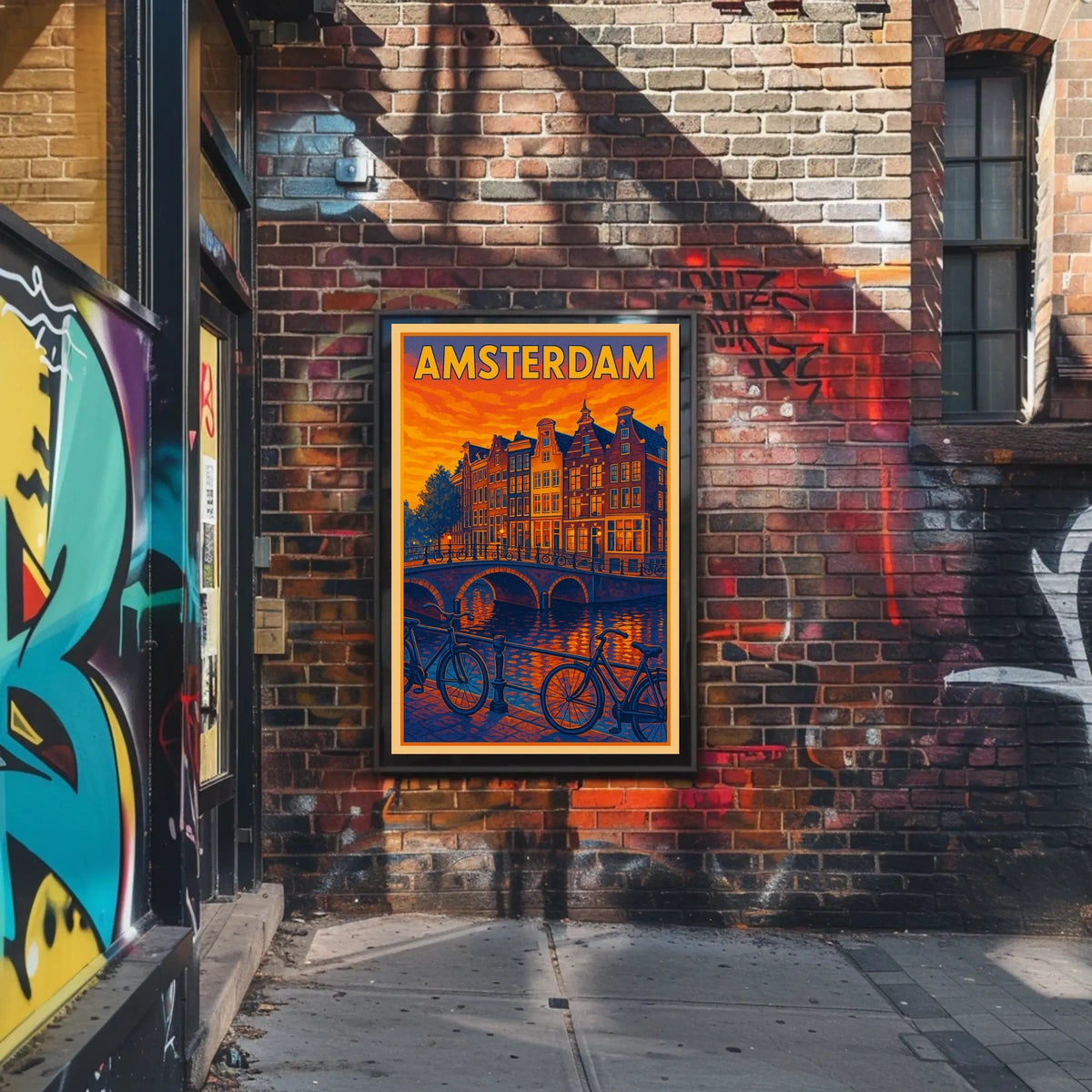 Amsterdam Evening Glow Poster