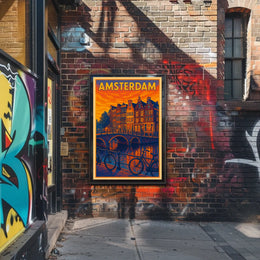 Amsterdam Evening Glow Poster