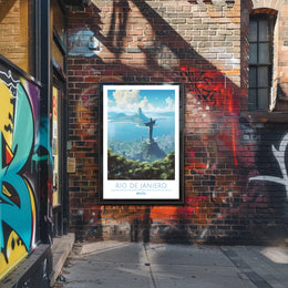 Rio de Janeiro Christ the Redeemer Travel Poster