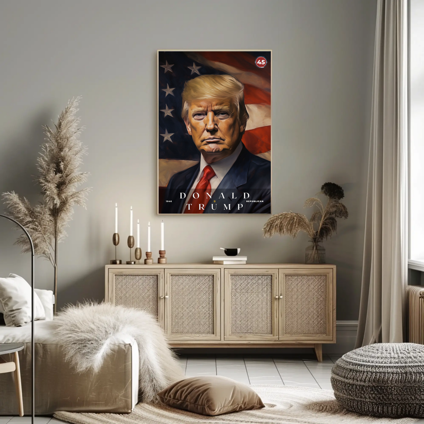 Donald Trump 45th President Of The United States Portrait