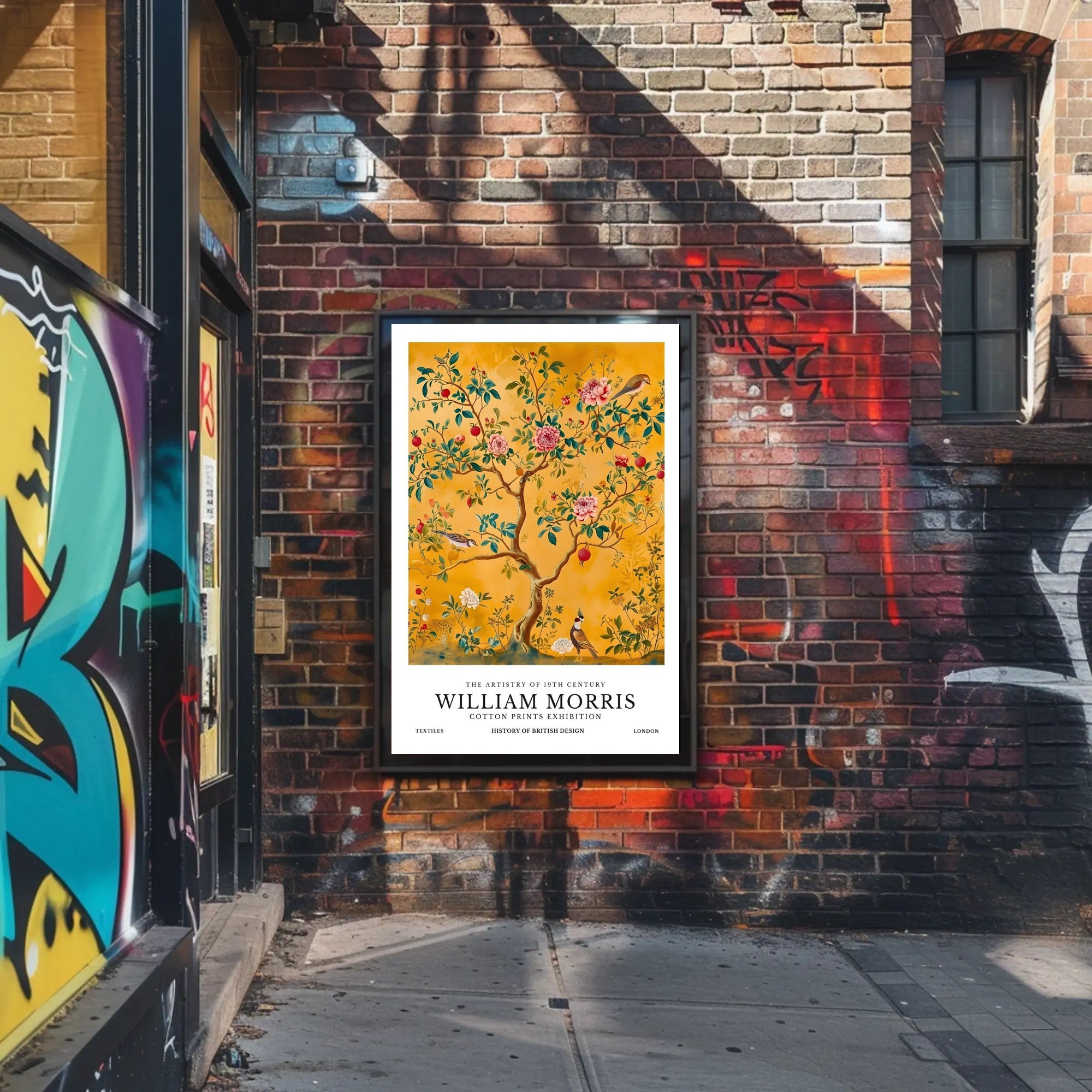 William Morris Vintage Cotton Prints Cultural Heritage Poster