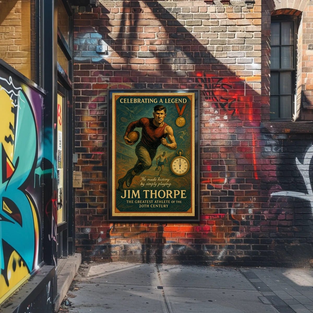 Celebrating a Legend Jim Thorpe Poster