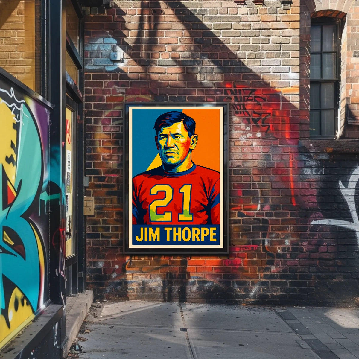 Jim Thorpe Legendary Athlete Poster