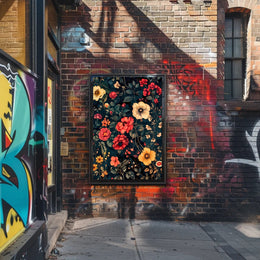 Enchanting Floral Symphony Wall Art Print