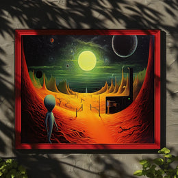 Alien Landscape Adventure Poster