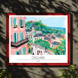 Vibrant Cagliari Poster PosterGoat