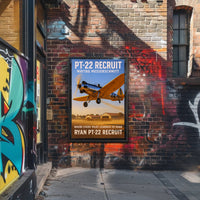 PT-22 Recruit Aviation Training Poster PosterGoat