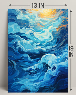 Oceanic Whirl Poster