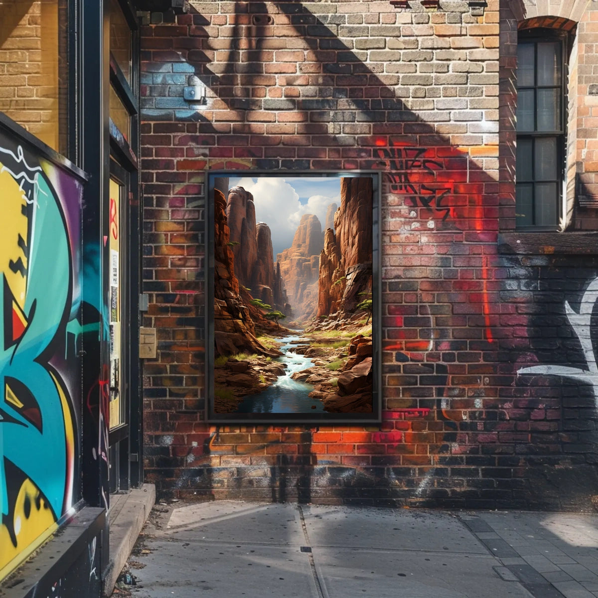 Majestic Canyon Landscape Poster