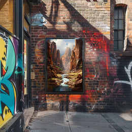 Majestic Canyon Landscape Poster