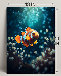 Clownfish In The Deep Poster PosterGoat