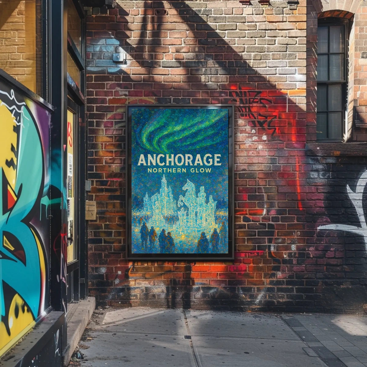 Anchorage Northern Glow Poster