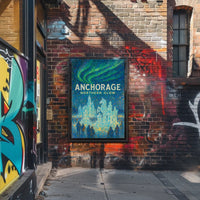 Anchorage Northern Glow Poster