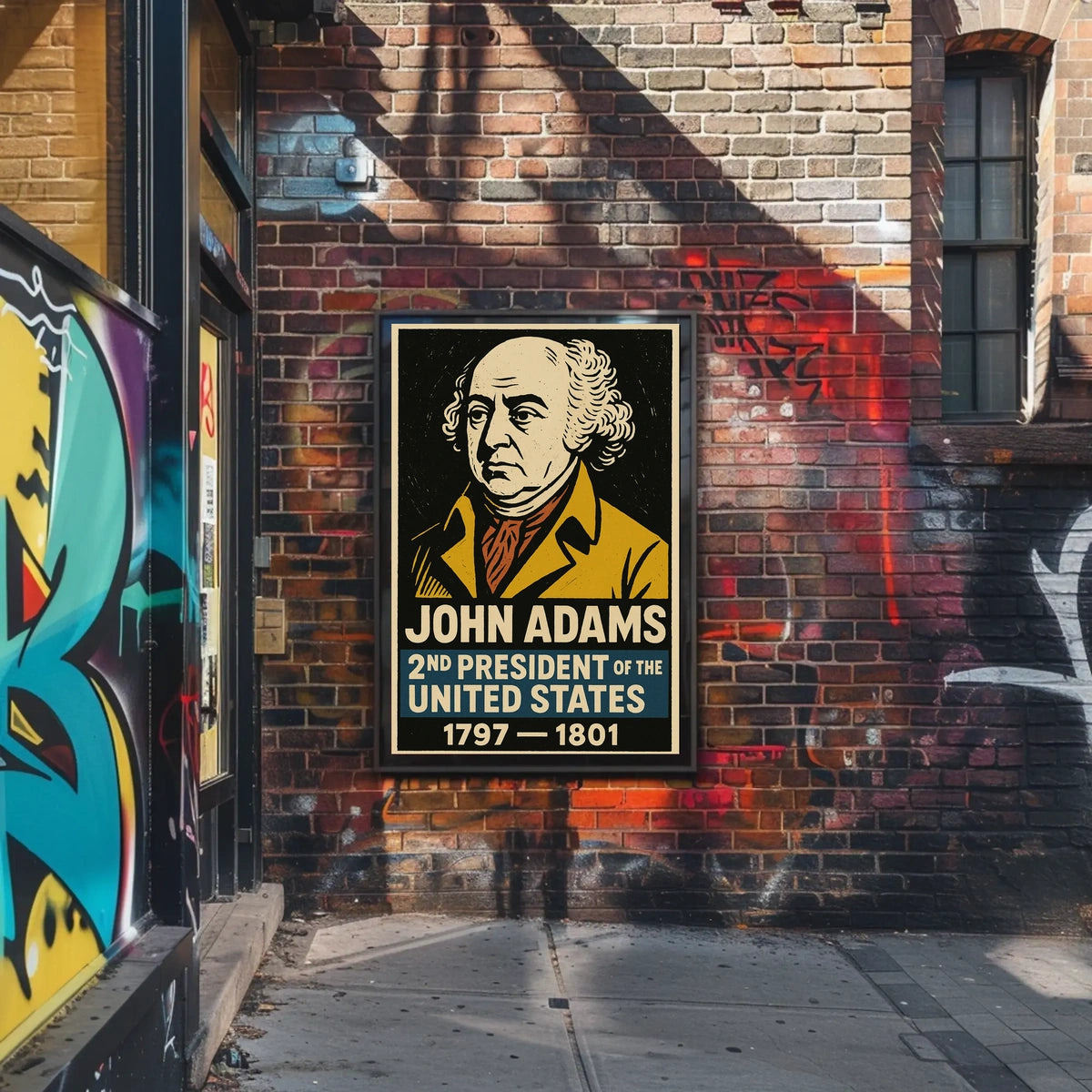 John Adams 2nd President Poster