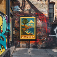 California Coastline Poster