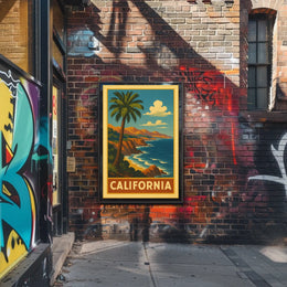 California Coastline Poster