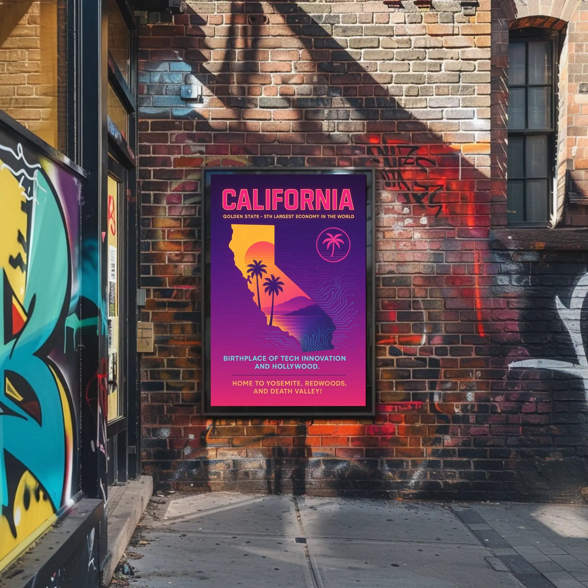 California The Golden State Poster