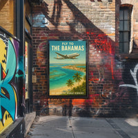 Fly to the Bahamas with Pan American World Airways Poster