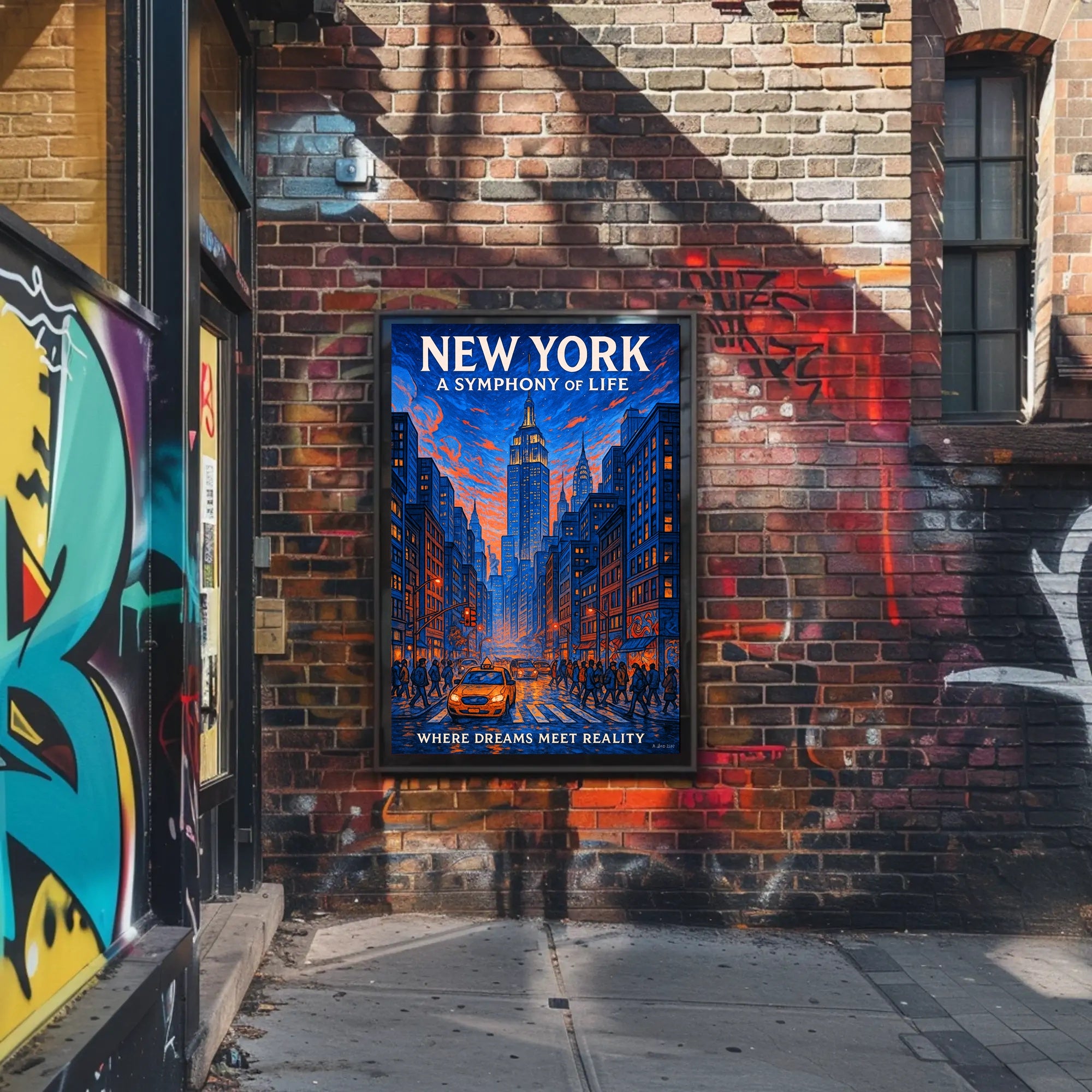 New York A Symphony of Life Poster PosterGoat