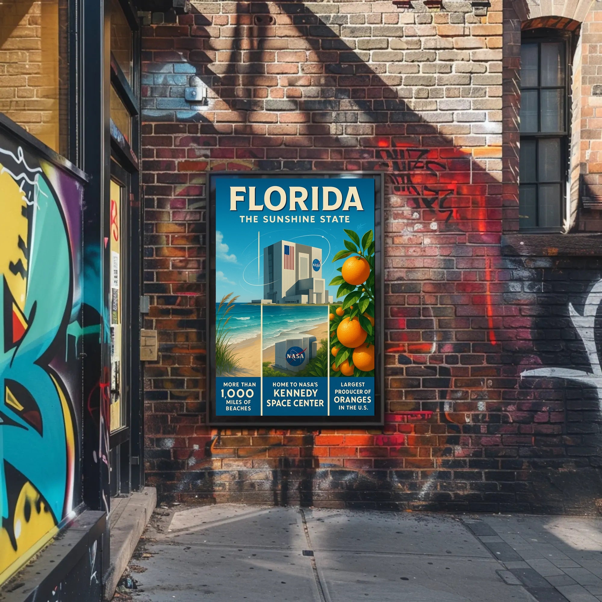 Florida Vintage Travel Poster: Sunshine State Adventure