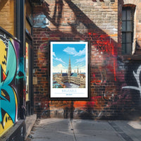 Brussels Cityscape Poster