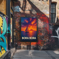 Bora Bora Sunset Poster