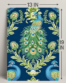 Majestic Peacock Elegance William Morris Art Poster