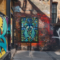 Exquisite Peacocks in Lush Foliage Animal Poster