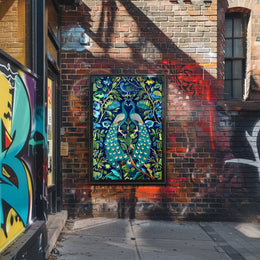 Exquisite Peacocks in Lush Foliage Animal Poster