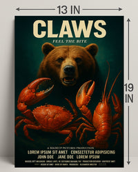 Claws Feel the Bite Vintage Poster Art PosterGoat