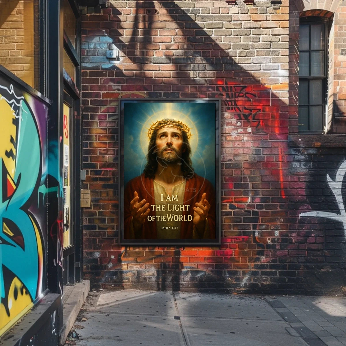 Jesus Christ Divine Light Classical Religious Artistic Poster