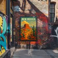 New Mexico Desert Landscape Poster