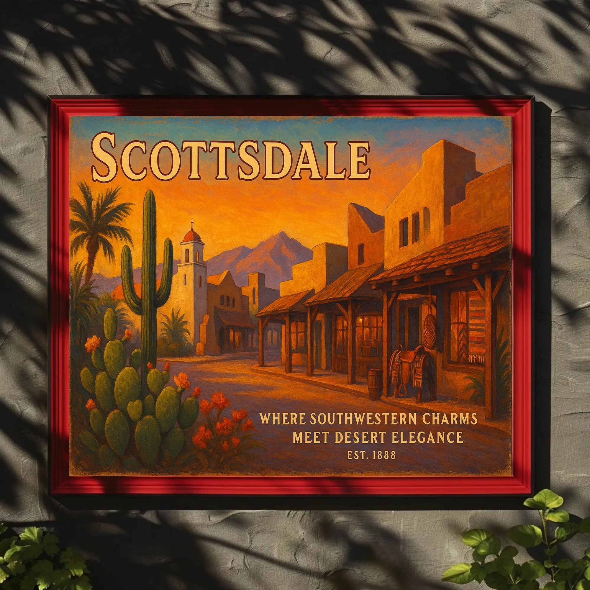 Scottsdale Southwestern Charm Travel Poster