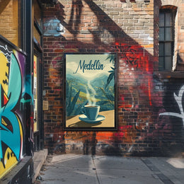 Medellin Coffee Experience Poster